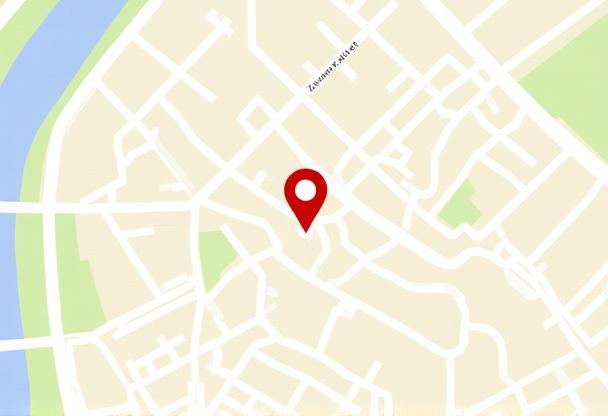 Map showing the location of Alpine Digital Academy in Zurich.